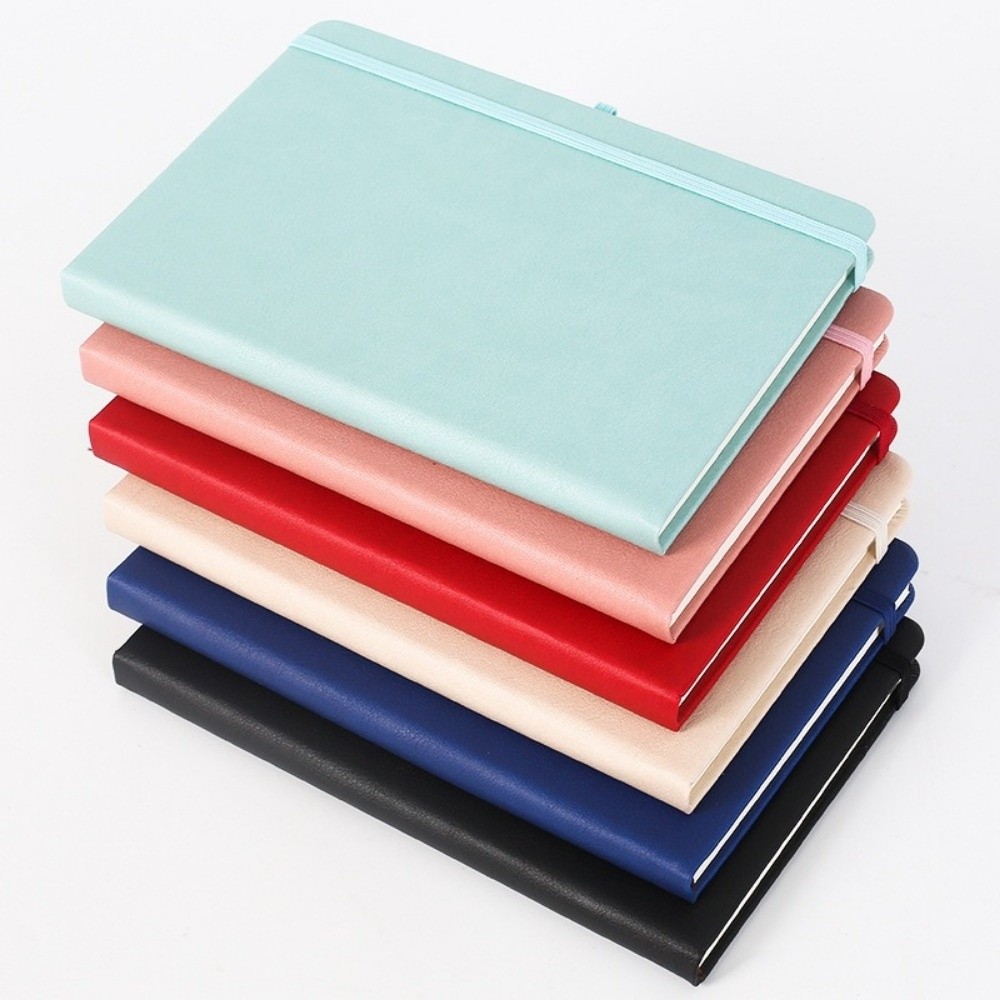 Leather Work Diary Covers - Pequeños cuadernos de bolsillo con banda